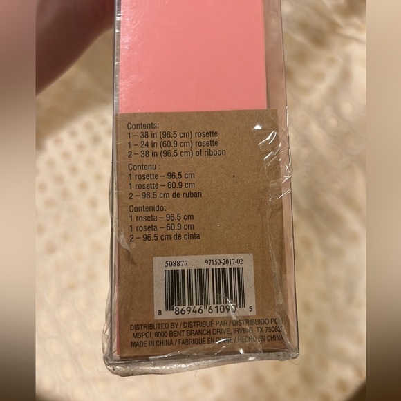 TWO Pink JUMBO Pinwheel Rosettes RECOLLECTIONS CRAFT IT 24” and 38” - Picture 6 of 6